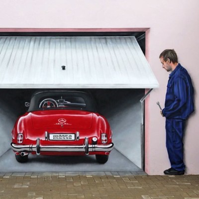 Car Illusion Painting