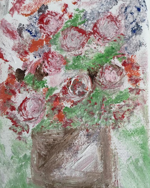 Flower of Vase Oil Painting