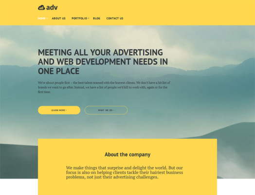 Advertisement Agency WordPress Theme