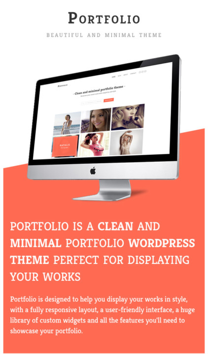 Minimal Portfolio WordPress Theme