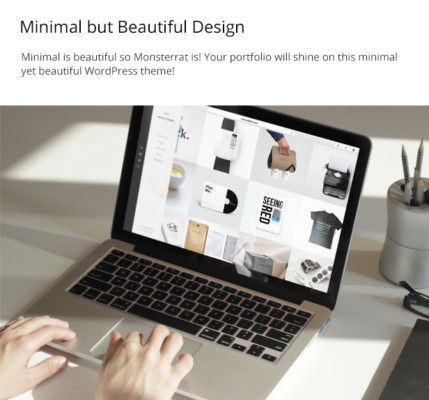 Minimal WordPress Portfolio theme for Designers