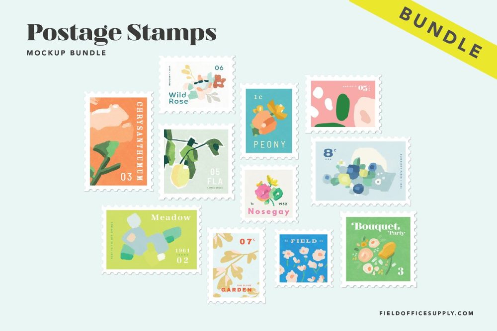 Best Postage Stamp Mockup Psd Template Graphic Cloud