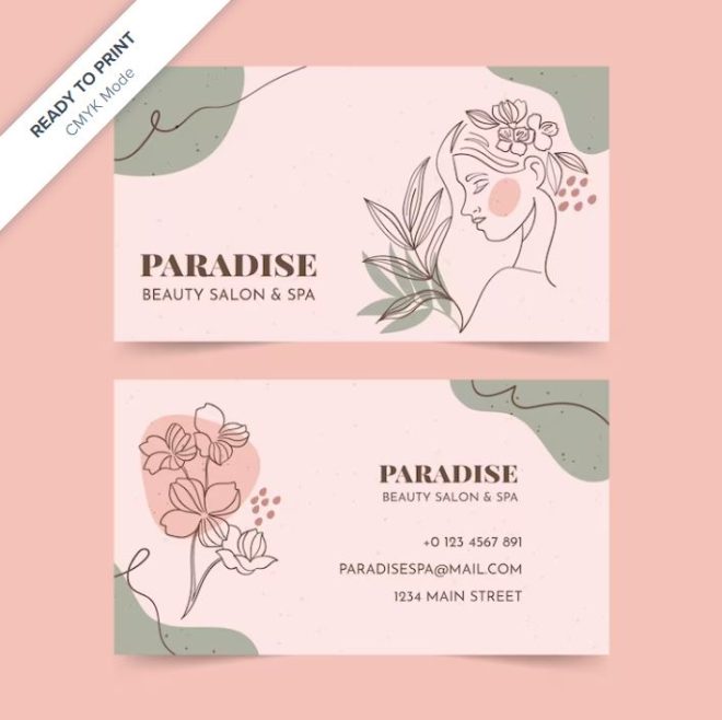 15 Feminine Business Card Template Ai PSD Free Graphic Cloud