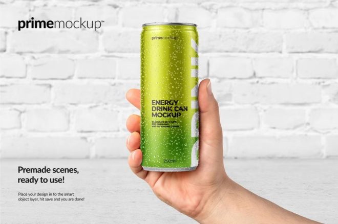 Ml Energy Drink Mockup Psd Template Graphic Cloud