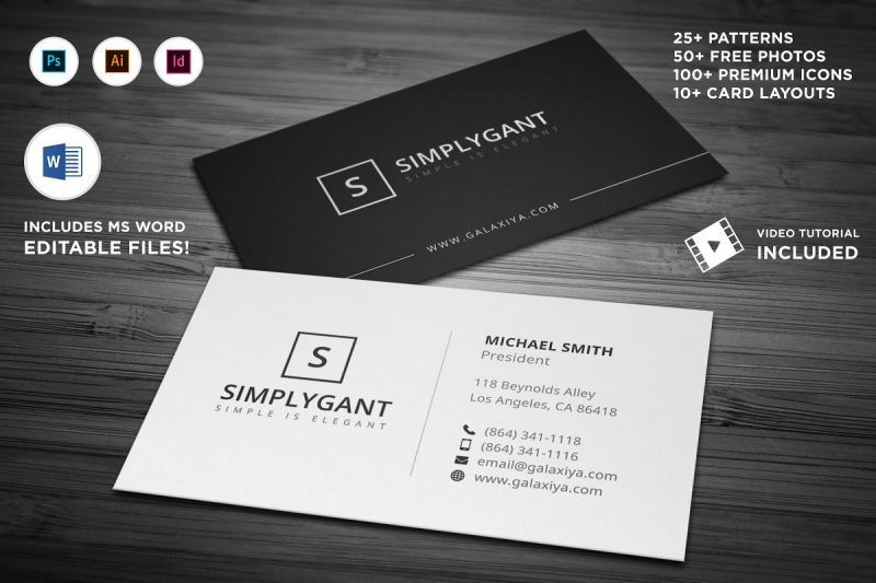 Minimal Business Card Template PSD