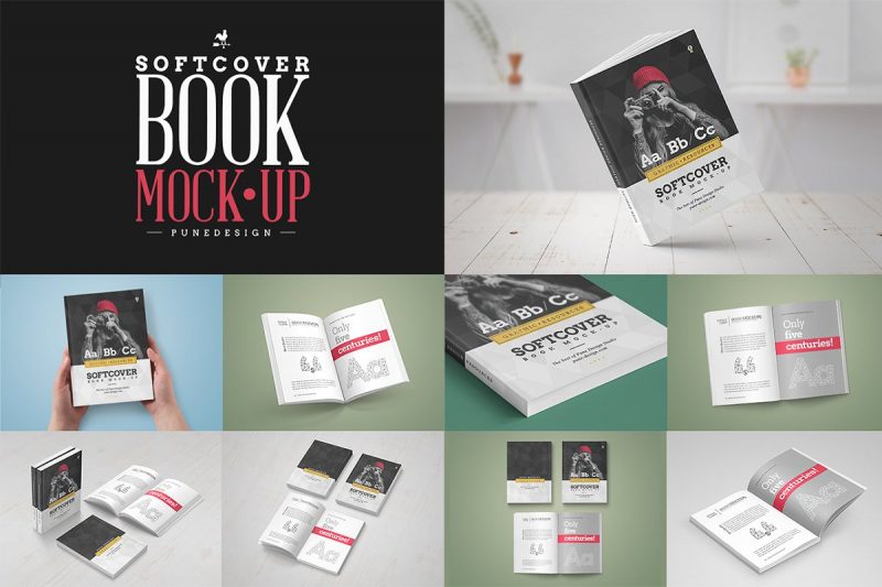 Softcover Book Mockup PSD