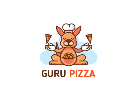 Kangaroo Logo for Fast Food