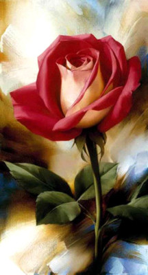 flower-painting-igor-levashov rose painting 1