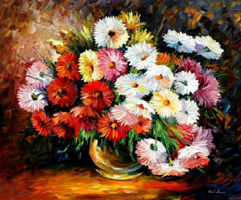 flower-paintings colourful flower painting 12