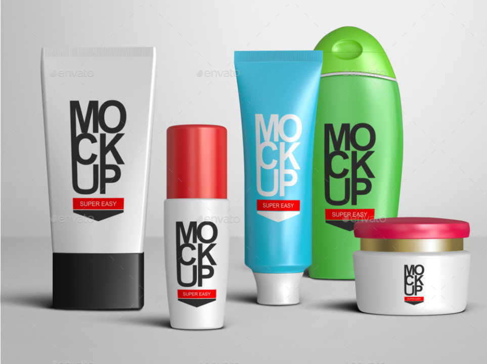 Colorful PSD Packaging Mockup Template