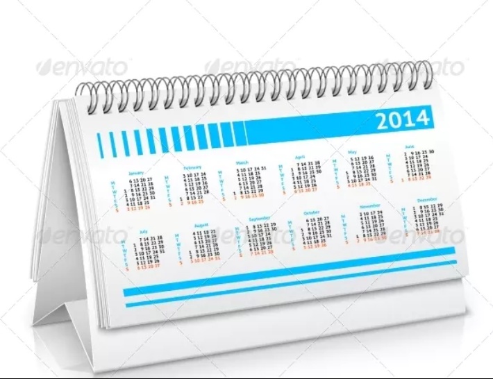 Realistic Calendar Mockup Design