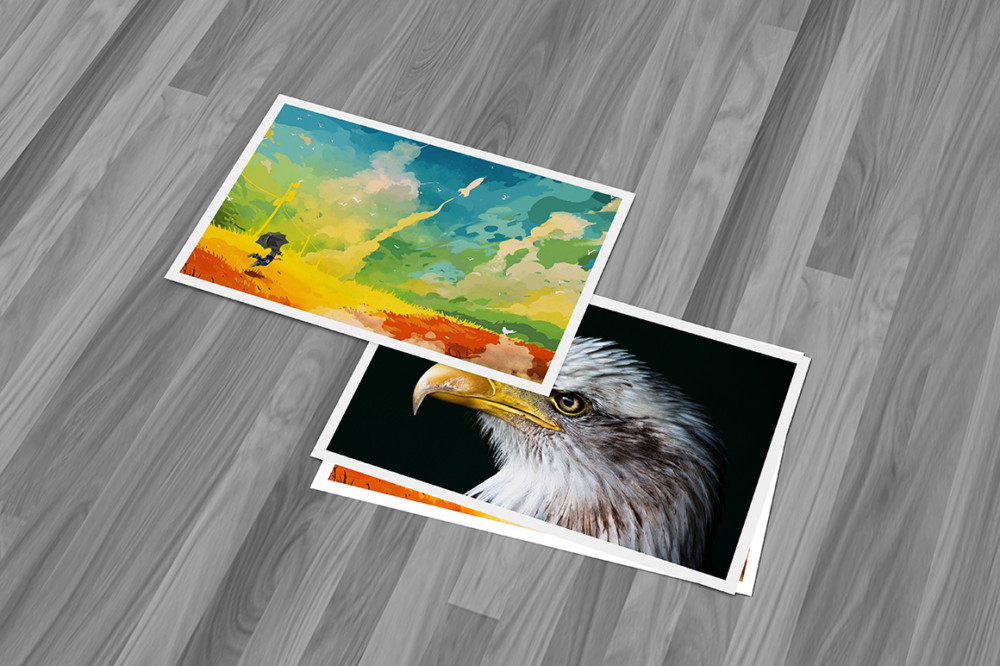 3D Postcard Mockup Template