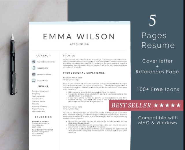 5 Page Resume Template
