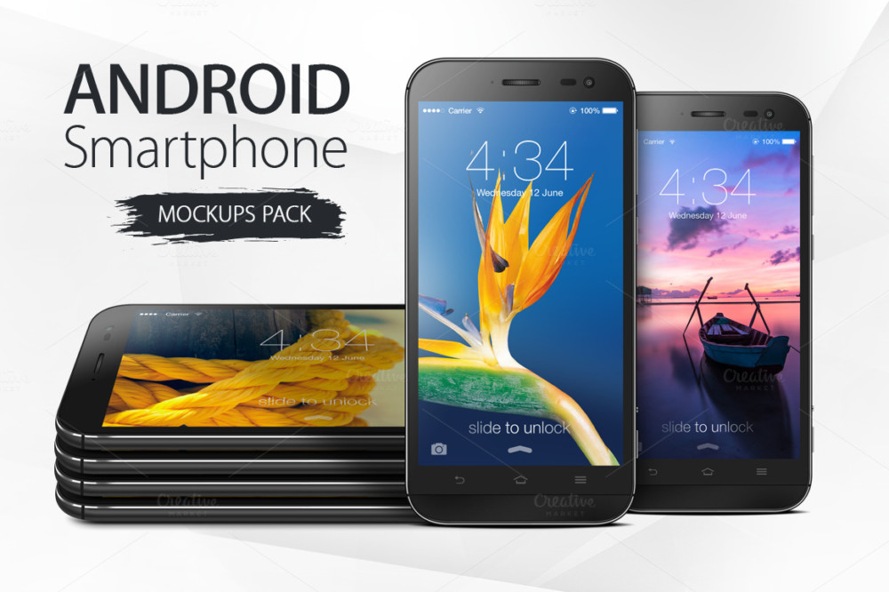 Android Mobile Mockup PSD