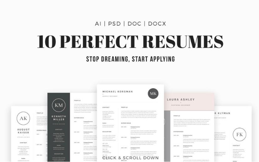 Best Resume Template PSD