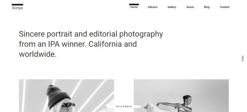 Clean Photography WordPress Theme