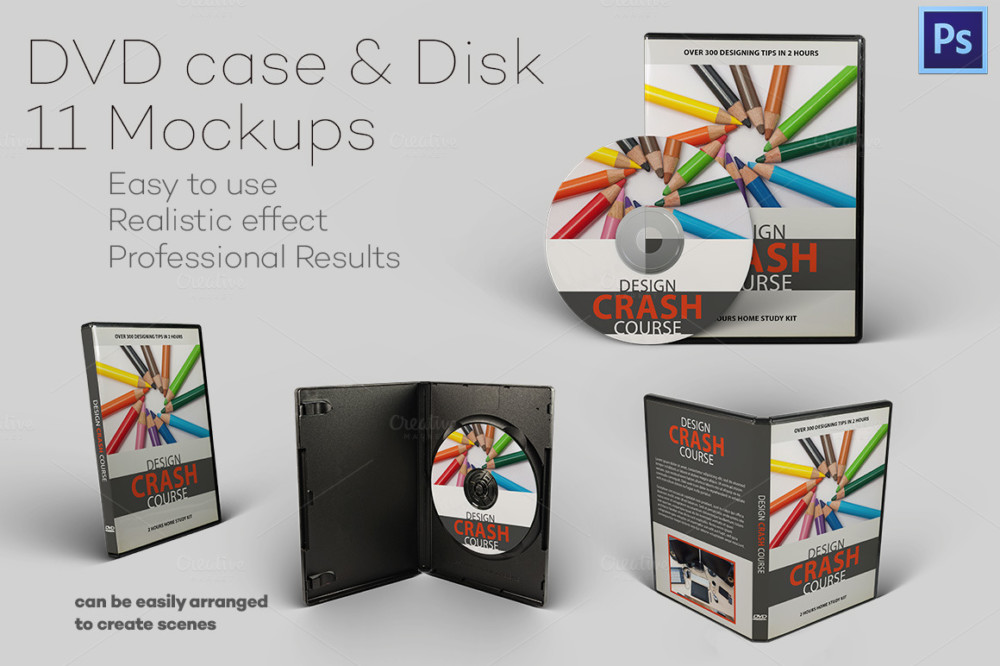 DVD Case Mockup PSD