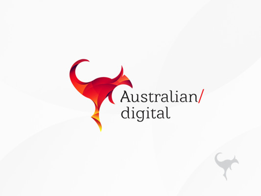 Digital kangaroo Logo Mark