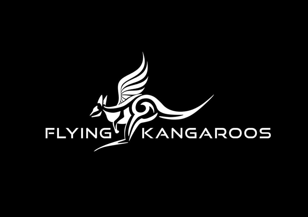 Flying Kangaroo Logo DesignFlying Kangaroo Logo Design
