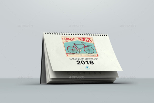 Layered Calendar Mockup Design