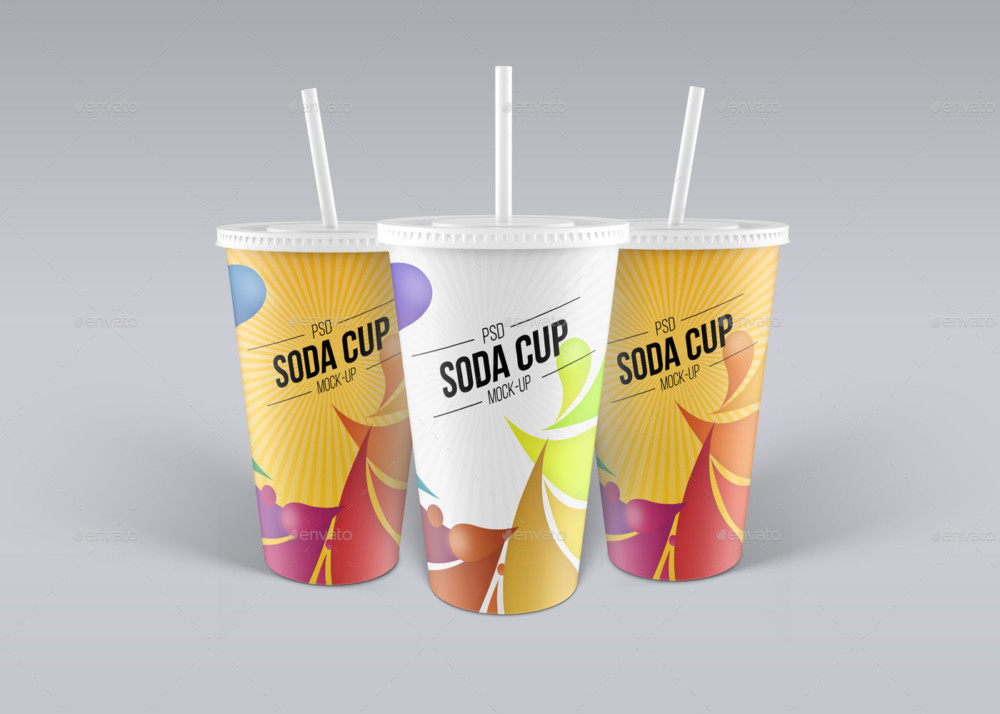 PSD Soda Cup Mockup