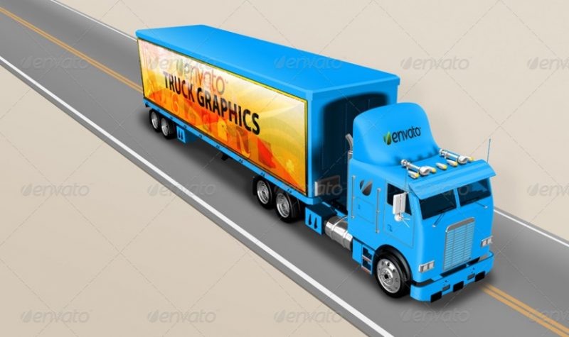 Photo Realistic Truck Mockup