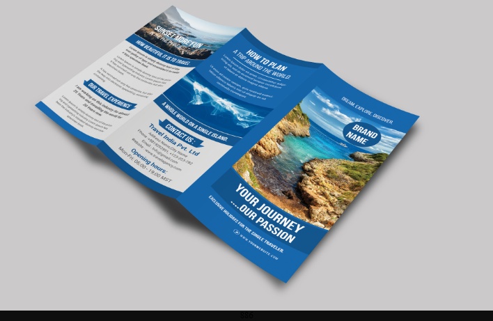 Tri Fold Travel Brochure Template