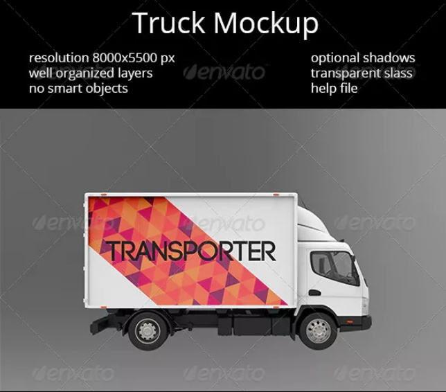 Well Organized Truck Mockup
