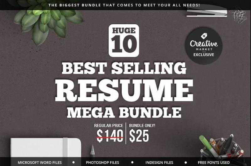 10 Best Selling Resume Templates