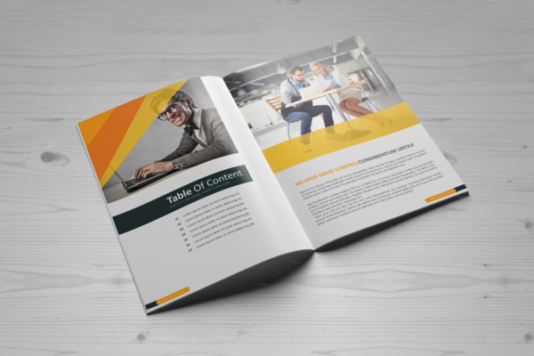 12 Pages Bi Fold Corporate Brochure Template