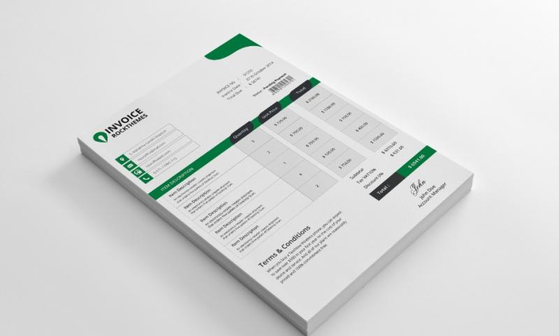 A4 Invoice Template