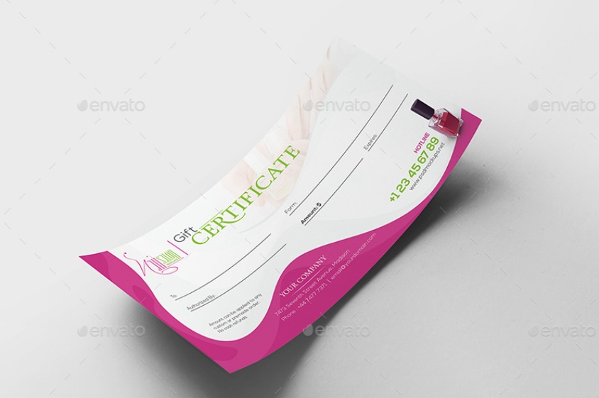 A5 Gift Certificate Template