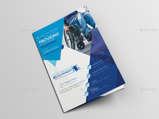 A5 Medical Equipment Brochure Template