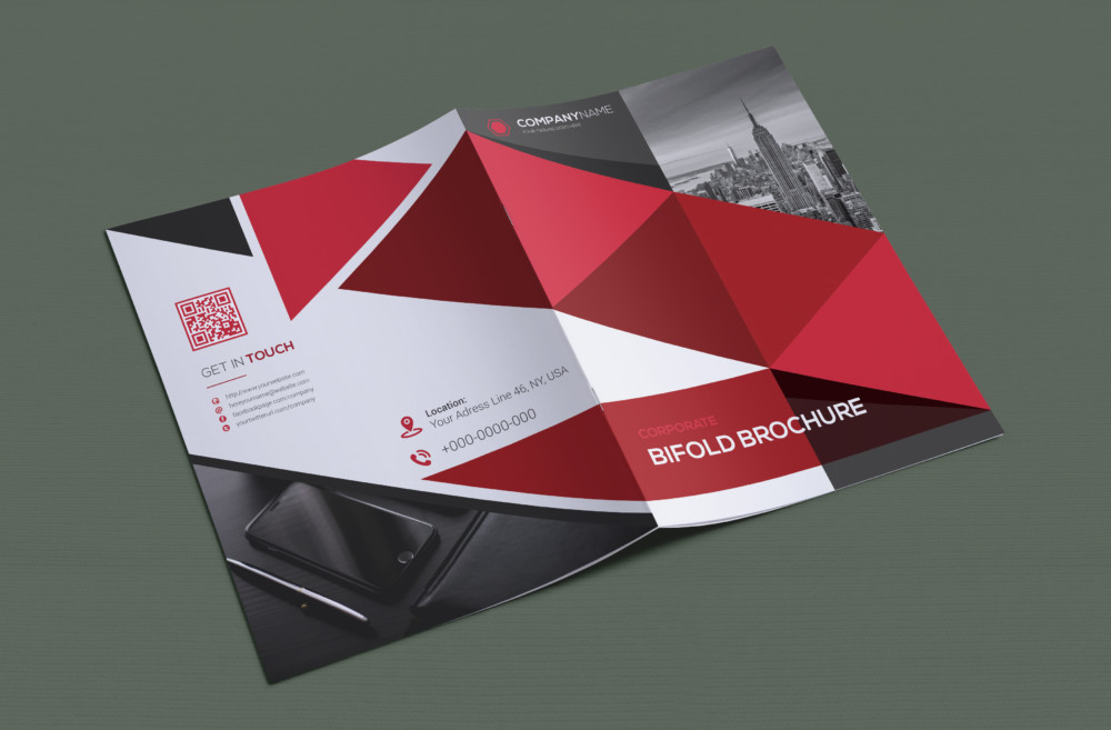 Bi Fold Company Brochure Template