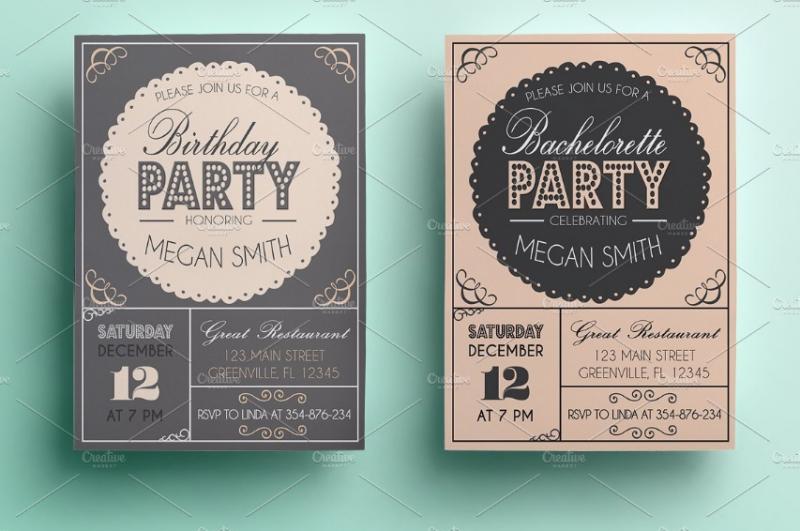 20 Birthday Invitation Template PSD Vector EPS And Ai Format 