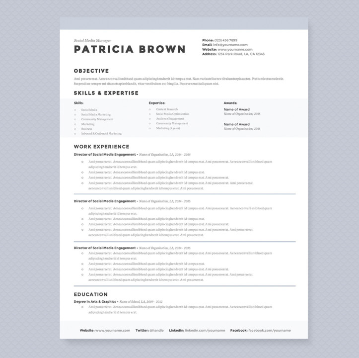 Clean Student Resume Template