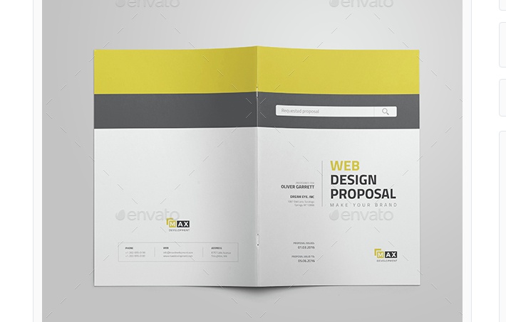 Clean Web Design Proposal Template