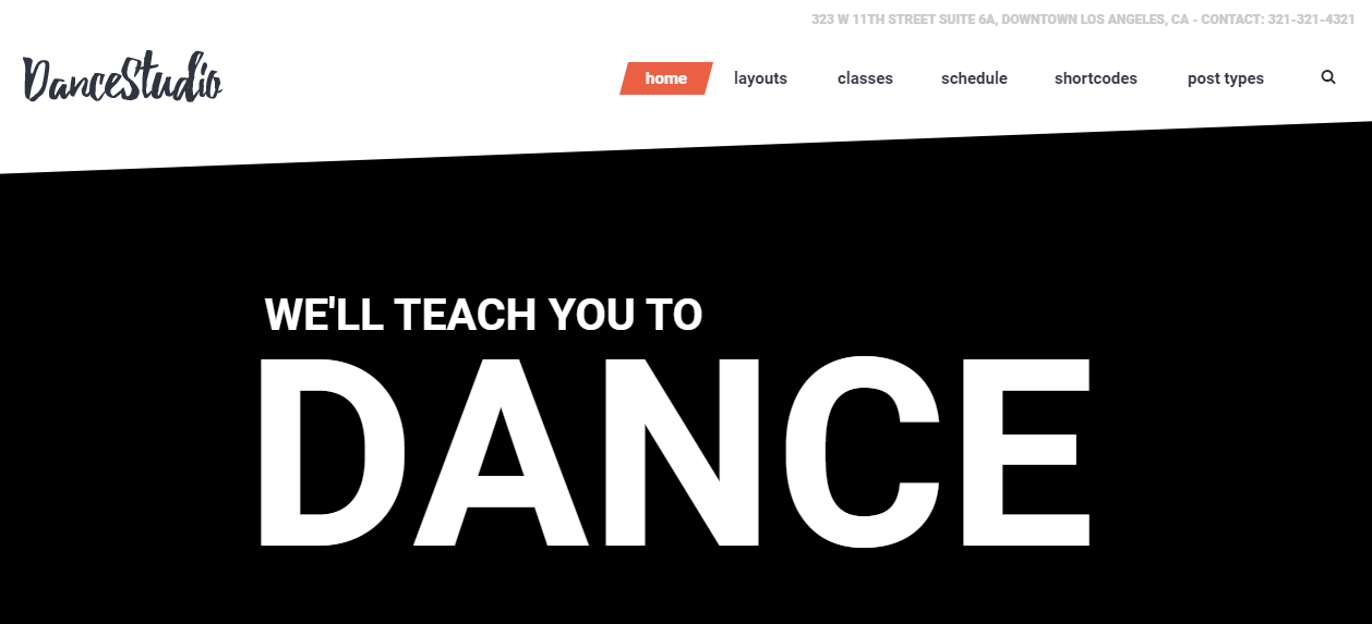 Dance School WordPress Theme