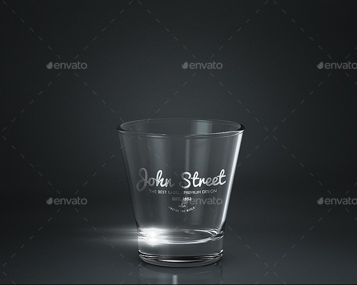 Drink Glass Mockup PSD