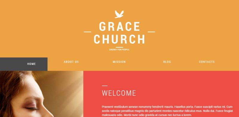 Editable Church WordPress Theme