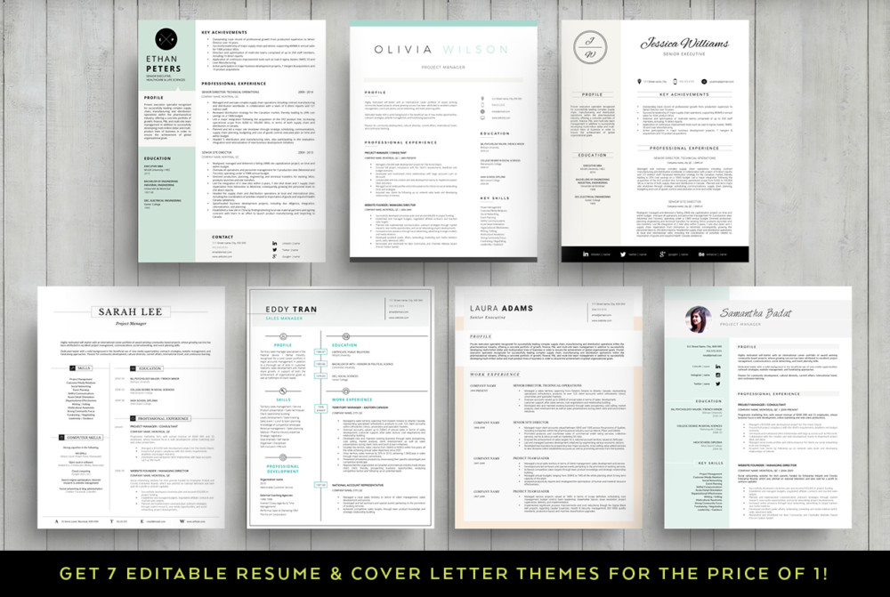 Editable Resume and Cover Letter Template