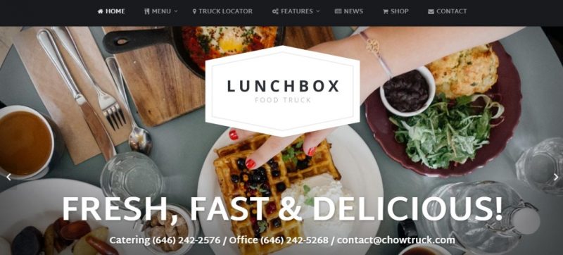 Food Truck Restaurant WordPress Theme