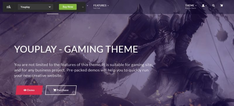Gaming Store WordPress Theme