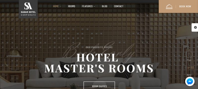 Hotel and Travel wordPress Theme