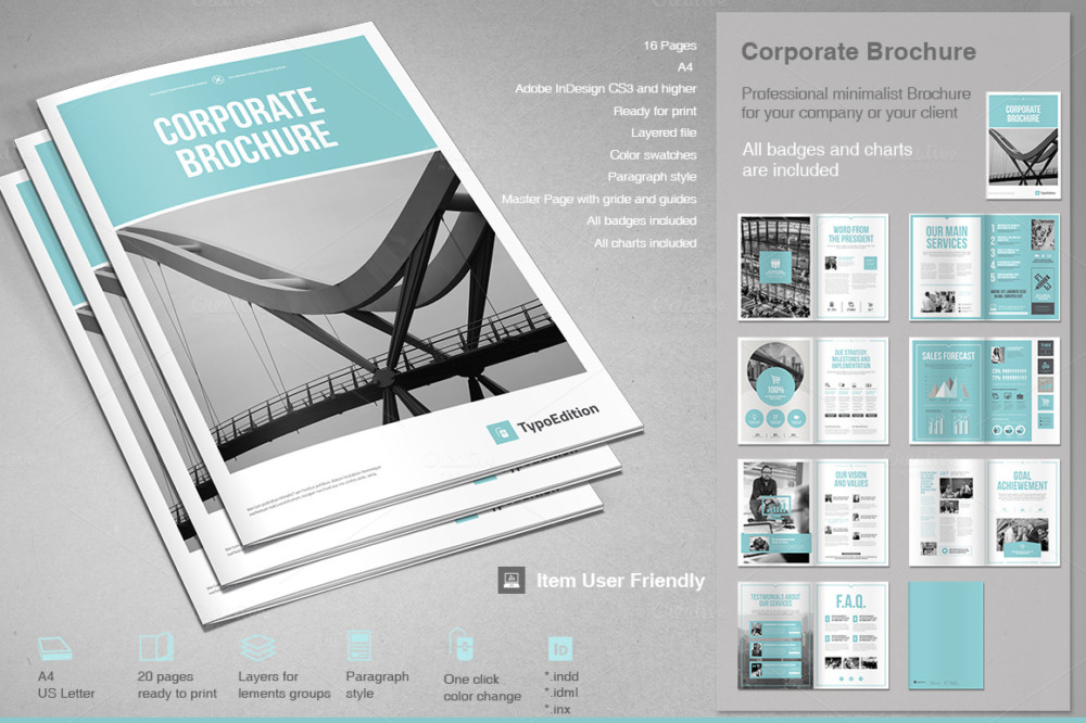 InDesign A4 Corporate Brochure Template
