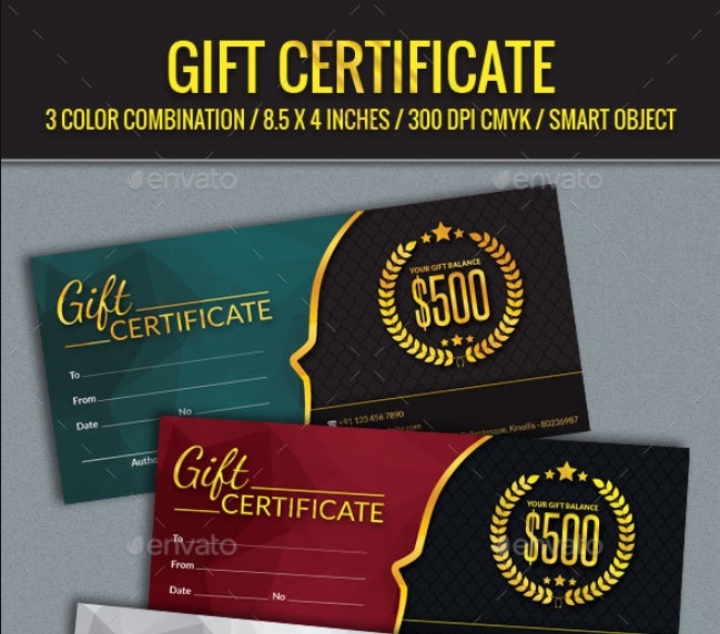 Layered Gift Card Template