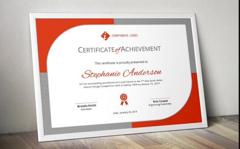 MS Word Certificate of Participation Template