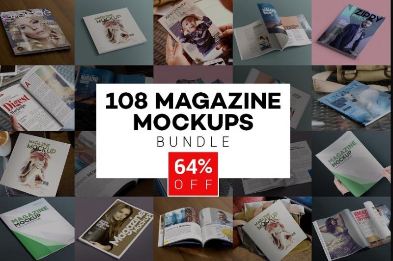 Magazine Mockup PSD Bundle