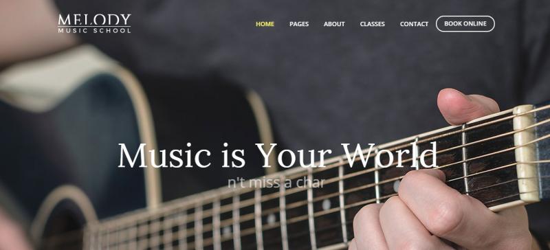 Music School WordPress Theme