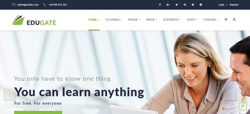 Online Education WordPress Theme
